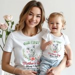 Camiseta personalizada para el Día de la Madre con un simpático animal y su nombre Regalo del Día de la Madre para la nueva mamá