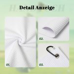 Personalisiertes Fußball Cartoon Waffel Handtuch mit Namen Karabinerhaken Schnell Trocknend Sport Zubehör Geburtstag Geschenk für Sportliebhaber