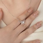 Personalized Bible Verse Chapter Necklace Simple Jewellery with Card Church Prayer Baptism Easter Birthday Gift for Christian Women