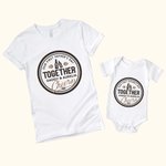 Onesie T-shirt 100% Coton Personnalisé avec Nom Papa et Bébé Cadeau Fête des Pères Anniversaire pour Nouveau Papa Bébé