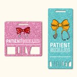 Personalizzato paziente qualificato arco stetoscopio Hollow nome distintivo Tag compleanno medico Apprezzamento regalo per il medico infermiere personale medico