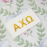 Henkilökohtainen Floral Leaf Bows kreikkalainen kirje eristetty Kangaskassi Sorority syntymäpäivälahja sisaret Ystävät | Callie × Affinity Licensing