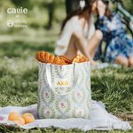 Henkilökohtainen Floral Leaf Bows kreikkalainen kirje eristetty Kangaskassi Sorority syntymäpäivälahja sisaret Ystävät | Callie × Affinity Licensing