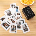 Carte da gioco personalizzate con foto e testo mazzo da 54 carte regalo per festa intrattenimento e casa nuova per famiglia o amici