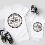 Onesie T-shirt 100% Coton Personnalisé avec Nom Papa et Bébé Cadeau Fête des Pères Anniversaire pour Nouveau Papa Bébé