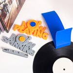 Personalisierte 3D gedruckt Jetzt spielen Spinning Vinyl Record Holder Wandhalterung für Musik CD Display Geburtstag Rekord Zubehör Geschenk für Musikliebhaber