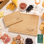 Planche à Découper en Bambou Personnalisée avec Nom et Date Cadeau Mariage Emménagement Noël pour Couple Famille
