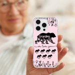 Custodia per telefono personalizzata We Love You con titolo e nomi Festa della mamma Regalo di compleanno per mamma e nonna