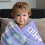 Manta suave personalizada con nombre y texto para decoración del hogar Regalo de cumpleaños para bebés recién nacidos