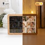 Cadre photo LED avec nom et texte Cadeau d'anniversaire pour les couples et la famille