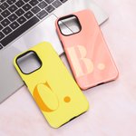 Personalised Multicolor Initial Phone Case for iPhone Birthday Anniversary Gift for Family Friends