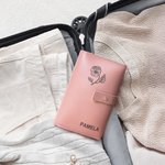 Personalized Birth Flower Cable Charger Leather Storage Bag with Name and Compartments Digital Accessories Birthday Travel Gift for Women Travelers