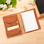 Personalizada Cruz Versículo de la Biblia Portátil A5 Cubierta de cuero cuaderno con bolsillo Cumpleaños Religioso Bautizo Regalo para la Familia Amigos Cristianos