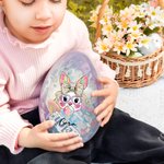 Personalized Easter Bunny Fillable Jumbo Easter Egg with Name Holiday Basket Stuffers Easter Birthday Party Favors Gift for Kids