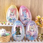 Personalized Easter Bunny Fillable Jumbo Easter Egg with Name Holiday Basket Stuffers Easter Birthday Party Favors Gift for Kids