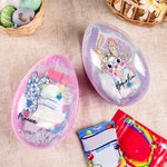 Personalized Easter Bunny Fillable Jumbo Easter Egg with Name Holiday Basket Stuffers Easter Birthday Party Favors Gift for Kids