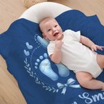 Manta suave personalizada con nombre y texto para decoración del hogar Regalo de cumpleaños para bebés recién nacidos