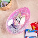 Personalized Easter Bunny Fillable Jumbo Easter Egg with Name Holiday Basket Stuffers Easter Birthday Party Favors Gift for Kids
