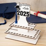 Personalized Graduation Cap Star Cake Money Holder with Name and Text 50holes Graduation Gift for Class of 2025 Graduates