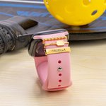 Personalized Pickleball Racket 3 Pcs Watch Band Charm with Engraved Text Smartwatch Accessories Birthday Anniversary Gift for Sports Lovers