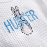 Personalized Cute Peter Rabbit Easter Bunny Embroidered Knitted Sweater with Name Birthday Easter Gift for Boys Girls