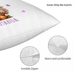 Personalized 3D Cartoon Flower Pot Boy Girl Soft Throw Pillow Cover with Name Easter Family Party Home Decor Gift for Kids