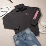 Personalized Embroidered Medical Assistant Zip Collared Sweatshirt with Name and Glitter Text Appreciation Gift for Nurse Doctor Medical Staff