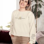 Personalized Classic Winnie the Pooh Mama Beer 100% Cotton Crewneck Sweatshirt with Name Birthday Mother's Day Gift for Mom Grandma