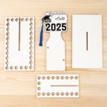 Personalized Graduation Cap Star Cake Money Holder with Name and Text 50holes Graduation Gift for Class of 2025 Graduates