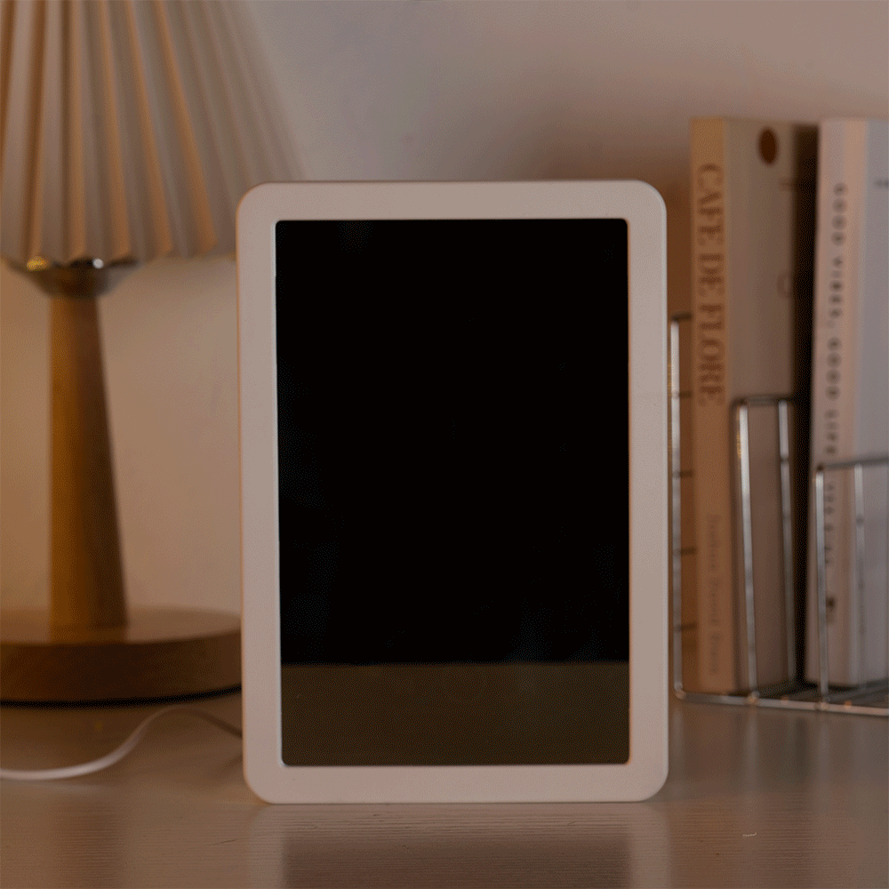 Cadre photo LED personnalisé avec nom, date et texte Décoration de bureau Anniversaire Cadeau d'anniversaire pour couple Famille