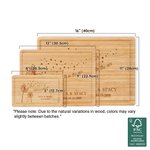 Personalized Dandelion Love Is In the Air FSC Bamboo Charcuterie Cutting Board with Name and Juice Groove Housewarming Wedding Gift for Couple Friend