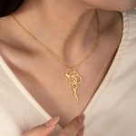 Personalized Cowgirl with Hat Outline Design Name Necklace Anniversary Birthday Gift for Women Equestrian Enthusiasts