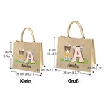Personalisierte Niedliche Cartoon-Charakter Kaninchen Blumen Jute Tasche mit Namen Initiale Tote Bag Ostern Eiersuche Party Geschenke für Kinder