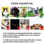 Personalisierter Haustier Foto Porträt Selbstfärbender Stempel mit Namen Geburtstags- oder Erinnerungsgeschenk für Tierbesitzer und -liebhaber