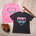 Gepersonaliseerd Multicolor Baseball Ice Cream Drip Kid Adult T-shirt Sweatshirt Hoodie met naam Game Day Verjaardagscadeau voor honkballiefhebbers