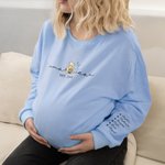 Personalized Classic Winnie the Pooh Mama Beer 100% Cotton Crewneck Sweatshirt with Name Birthday Mother's Day Gift for Mom Grandma