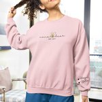 Personalized Classic Winnie the Pooh Mama Beer 100% Cotton Crewneck Sweatshirt with Name Birthday Mother's Day Gift for Mom Grandma