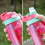 Personalised 3D Cartoon Flower Pot Boy Girl 16 oz Kid Water Bottle with Handle and Straw Back to School Easter Birthday Gift for Kids