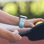 Personalized Pickleball Racket 3 Pcs Watch Band Charm with Engraved Text Smartwatch Accessories Birthday Anniversary Gift for Sports Lovers