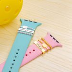 Personalized Pickleball Racket 3 Pcs Watch Band Charm with Engraved Text Smartwatch Accessories Birthday Anniversary Gift for Sports Lovers