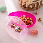 Personalized Happy Easter Flower Pot Baby Easter Egg with Name Basket Filler Easter Party Gift for Kids