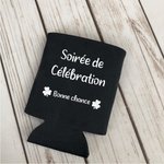 Manches de Refroidisseur de Bouteille à Canettes de Bière Set de 12 Personnalisé avec Texte Cadeau de St-Patrick pour Buveur et Amateur d'Alcool