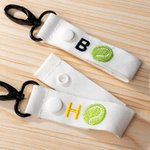 Gepersonaliseerde Tennis Baseball Pickleball Hof omheining tas haak met borduurwerk initiële naam sport accessoire Game Day Gift voor sportliefhebber