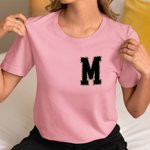 Henkilökohtainen Monivärinen Leopard Print Initial numero Soft Crewneck T-paita Sweatshirt Syntymäpäivä arvostus lahja perheelle Ystävät