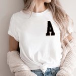 Henkilökohtainen Monivärinen Leopard Print Initial numero Soft Crewneck T-paita Sweatshirt Syntymäpäivä arvostus lahja perheelle Ystävät