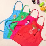 Personalisierte Cartoon Charakter Mini Boss Geburt Blume einstellbar Schürze Koch Hut Set mit Tasche Kochen Backen Zubehör Geburtstag Geschenk für Kinder