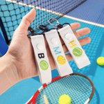 Gepersonaliseerde Tennis Baseball Pickleball Hof omheining tas haak met borduurwerk initiële naam sport accessoire Game Day Gift voor sportliefhebber