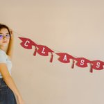 Personalized Multicolor Graduation Cap Banner with Name Home Wall Decor College Graduation Party Decor Gift for Class of 2025 Graduates