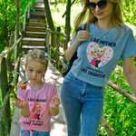 Personalized Love Flower Hug Cartoon Characters 100% Cotton Baby Bodysuit T-shirt Parent-child Set with Name First Mother's Day Gift for Mom Kids