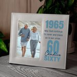 Personalized Timeless Birthday Leather Photo Frame with Name and Texts Birthday Anniversary Gift for Family Friend